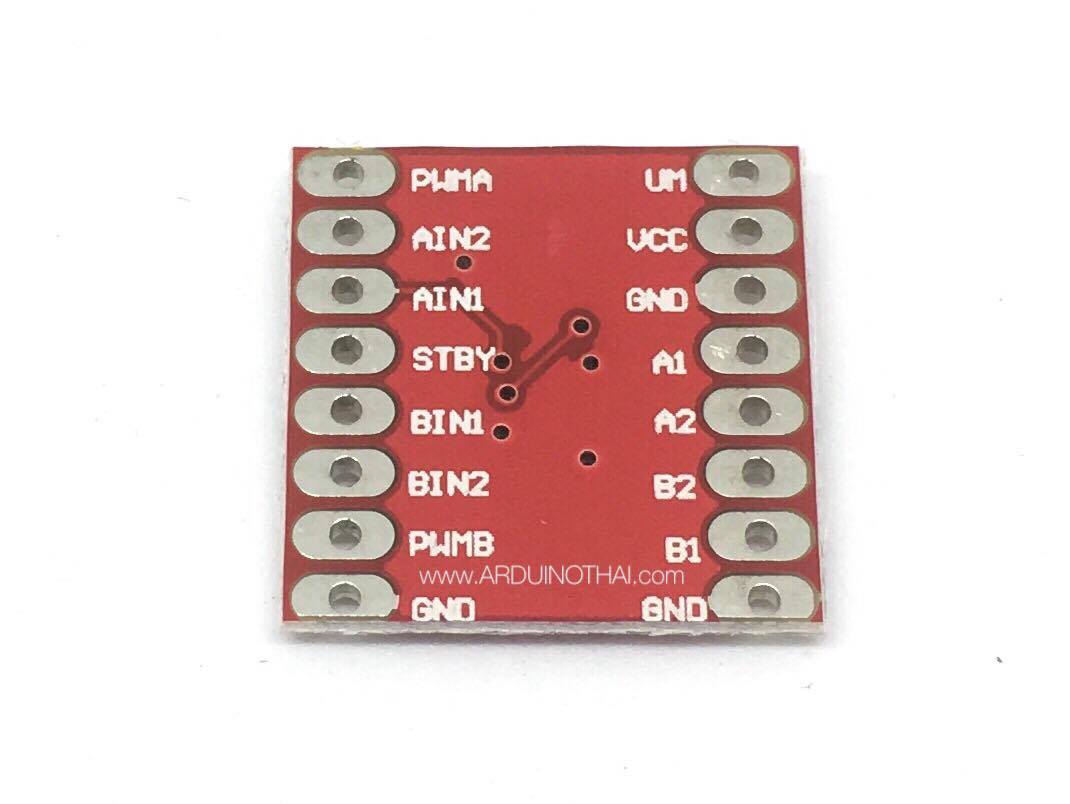บอร์ดขับมอเตอร์ขนาดเล็ก 2 ช่อง Dual TB6612FNG (1.2A) สต็อกไทยส่งไว