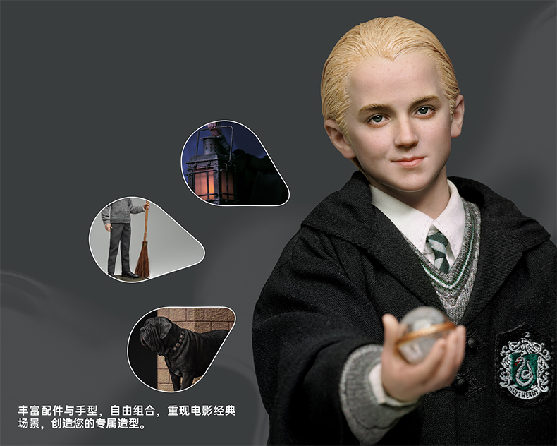 จำนวนจำกัด INART AG-A019D1 Harry Potter and the Sorcerer's Stone - Draco Malfoy (Deluxe Version) [Hair Transplant Head Sculpt]