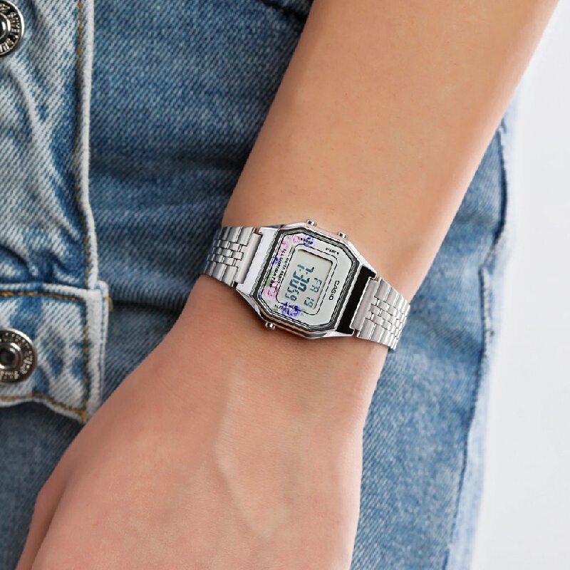 Casio Standard นาฬิกาข้อมือผู้หญิง สายสแตนเลส รุ่น LA680WA Series LA-680WA-2B LA-680WA-2C LA-680WA-4C