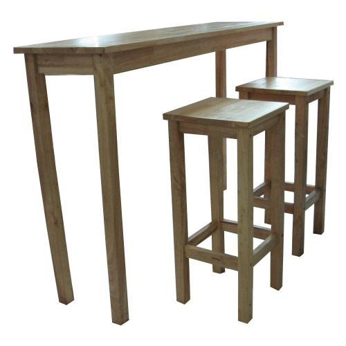 ชุดโต๊ะบาร์ไม้ยางพารา