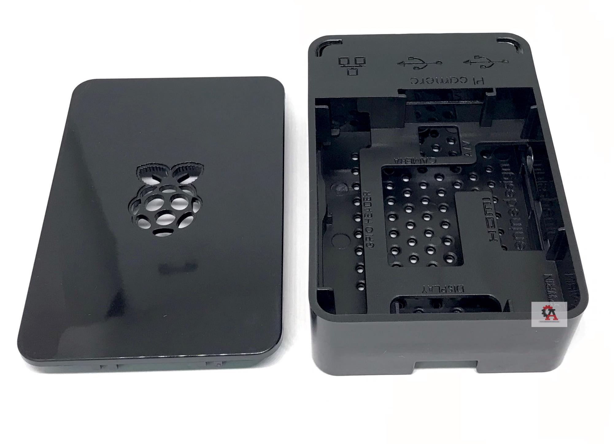 Raspberry pi 4 case (Black) เคสพลาสติกสำหรับราสเบอรี่พาย 4 สีดำ+พัดลม