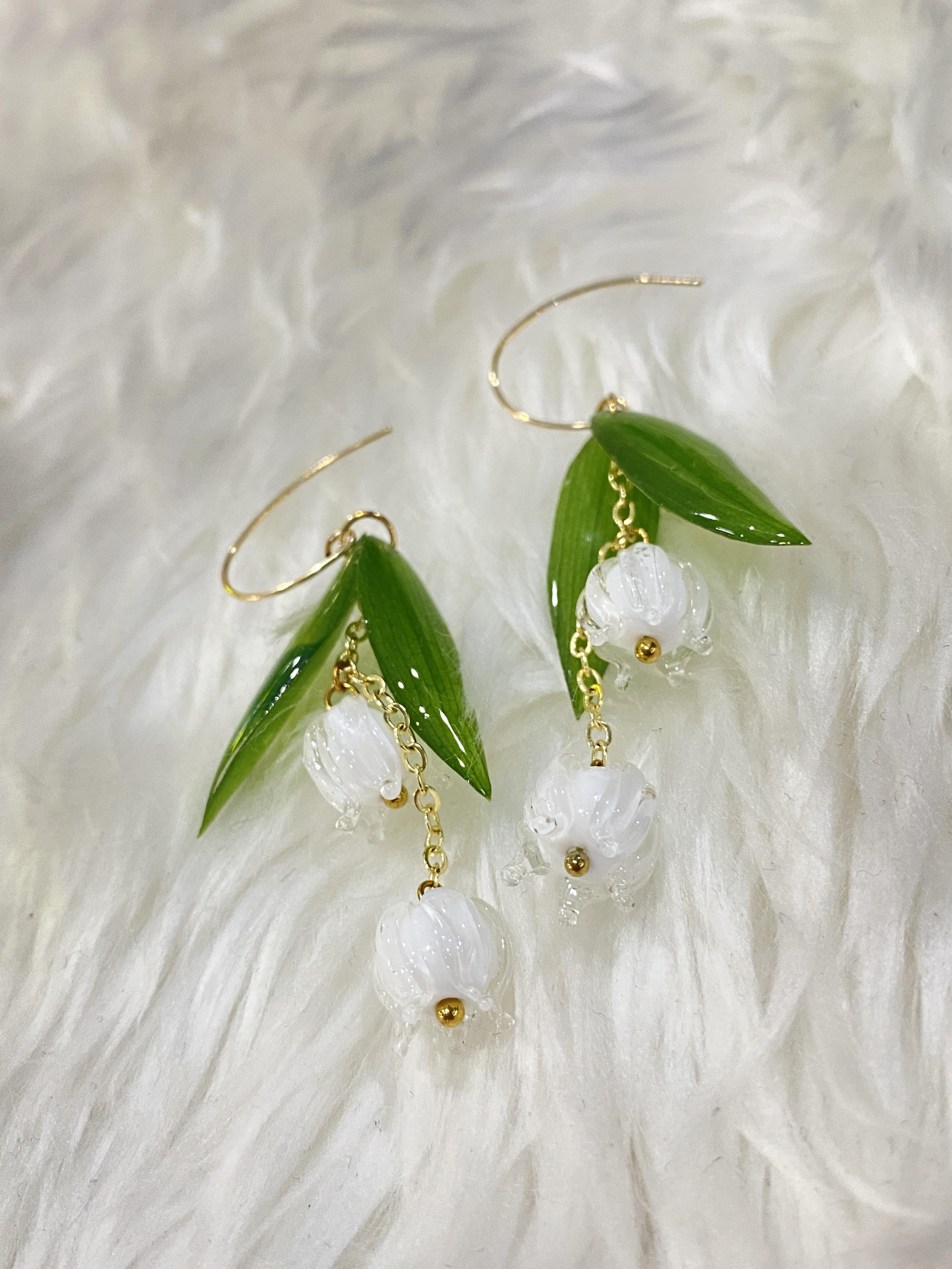 ต่างหูดอกไม้จริง สำหรับผิวแพ้ง่าย Ear_bamboo