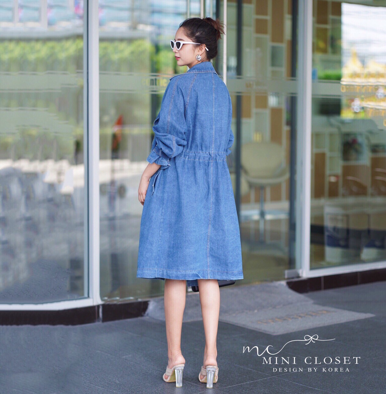 เสื้อคลุมยาวผ้ายีนส์