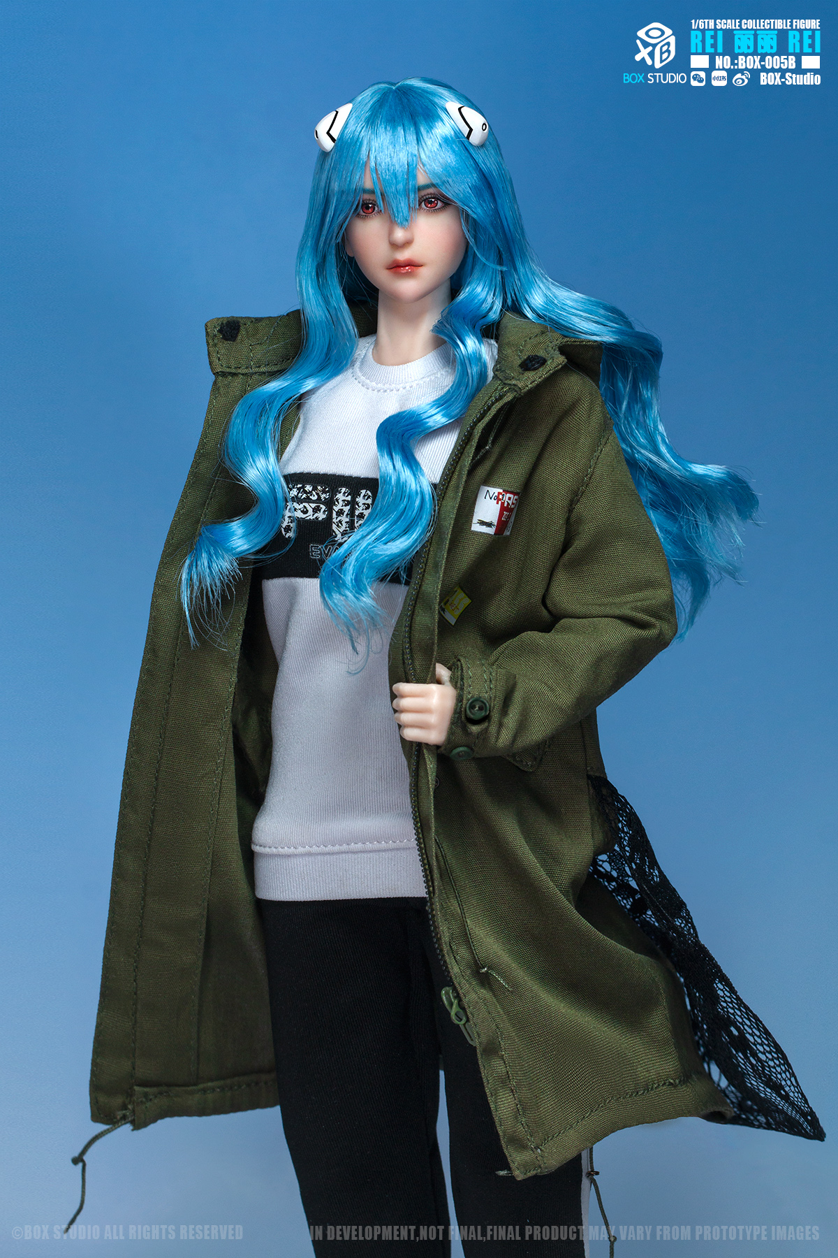 BOX STUDIO 1/6 レイレイ ロングヘア版 BOX-005B BOX STUDIO BOX-005B 1/6 REI (Long Curly Hair) - AcareToys จำหน่าย