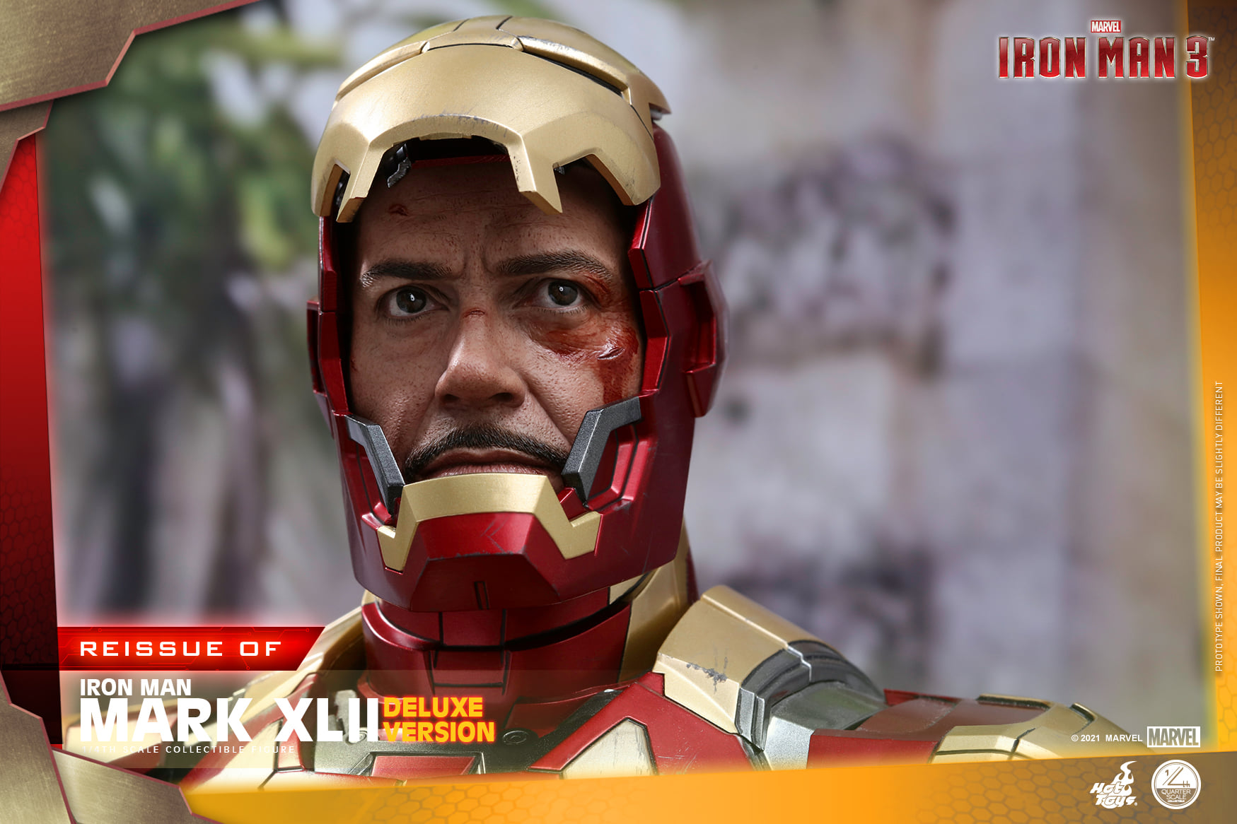 Hot Toys QS008 1/4 Iron Man 3 - Mark XLII (Deluxe Version) [Reissue]