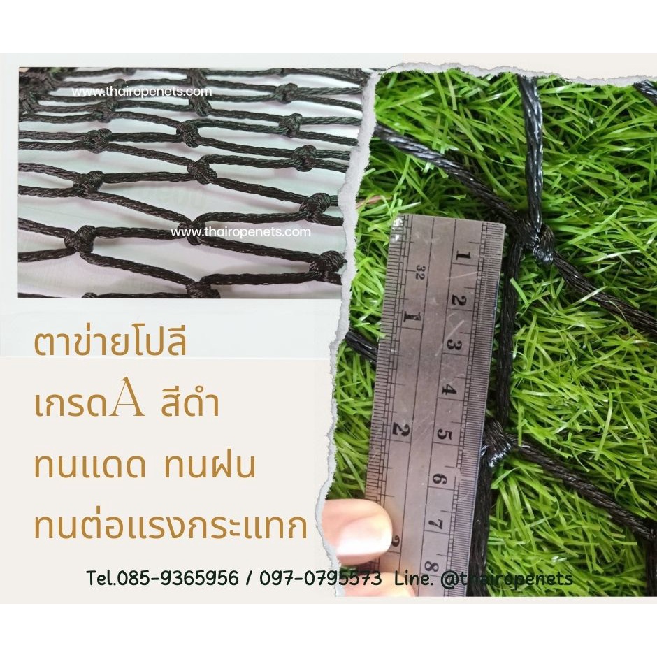 เทนนิสตาข่าย ตาข่ายฝึกซ้อเทนนิส ตาข่ายสนามกีฬา (ขนาด 4x65 m.)