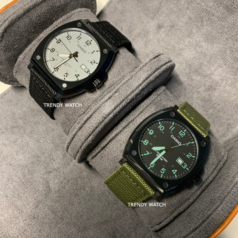 นาฬิกาข้อมือ ผู้ชาย Casio Standard Men MTP-E715 Series สายผ้า MTP-E715C-1A,MTP-E715C-3A