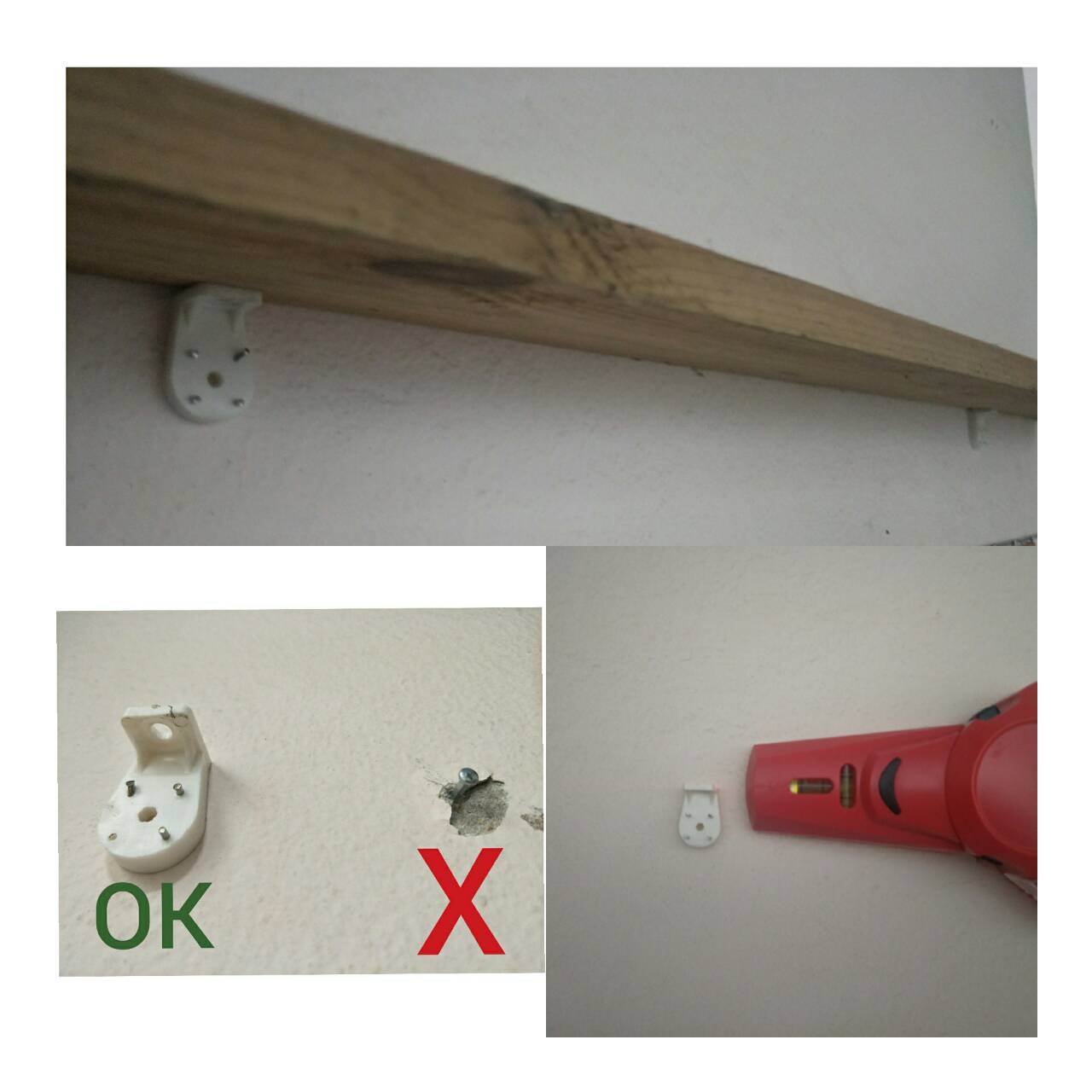 OT02 ชุดตะปูนาโนตอกผนัง ทำชั้นวางลอย DIY หมดปัญหาตอกผนัง แหก แตก รูบาน เยินๆ