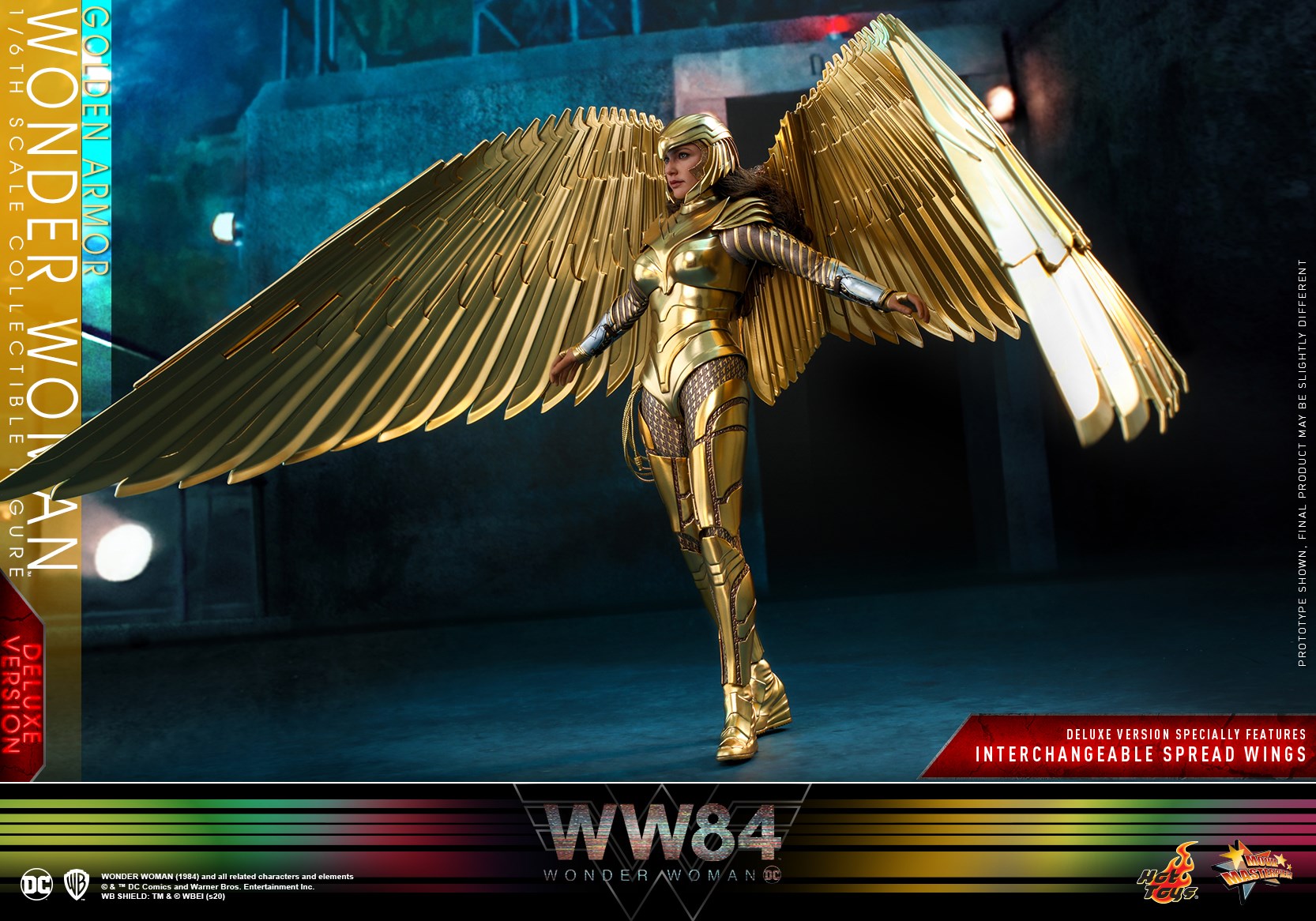 Hot Toys MMS578 Wonder Woman 1984 1/6 Golden Armor Wonder Woman (Deluxe Version)