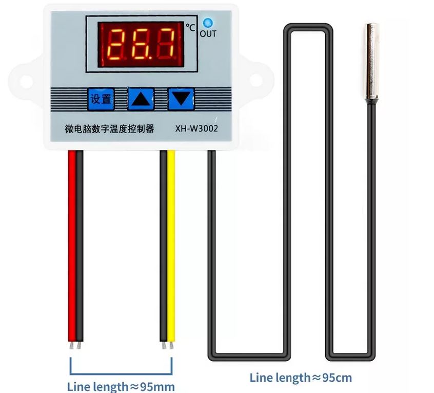 OT95 วงจร สวิทซ์ควบคุมการทำงานด้วยอุณหภูมิ รุ่น XH-W3002 -50-110c ใช้ไฟ 12V DC