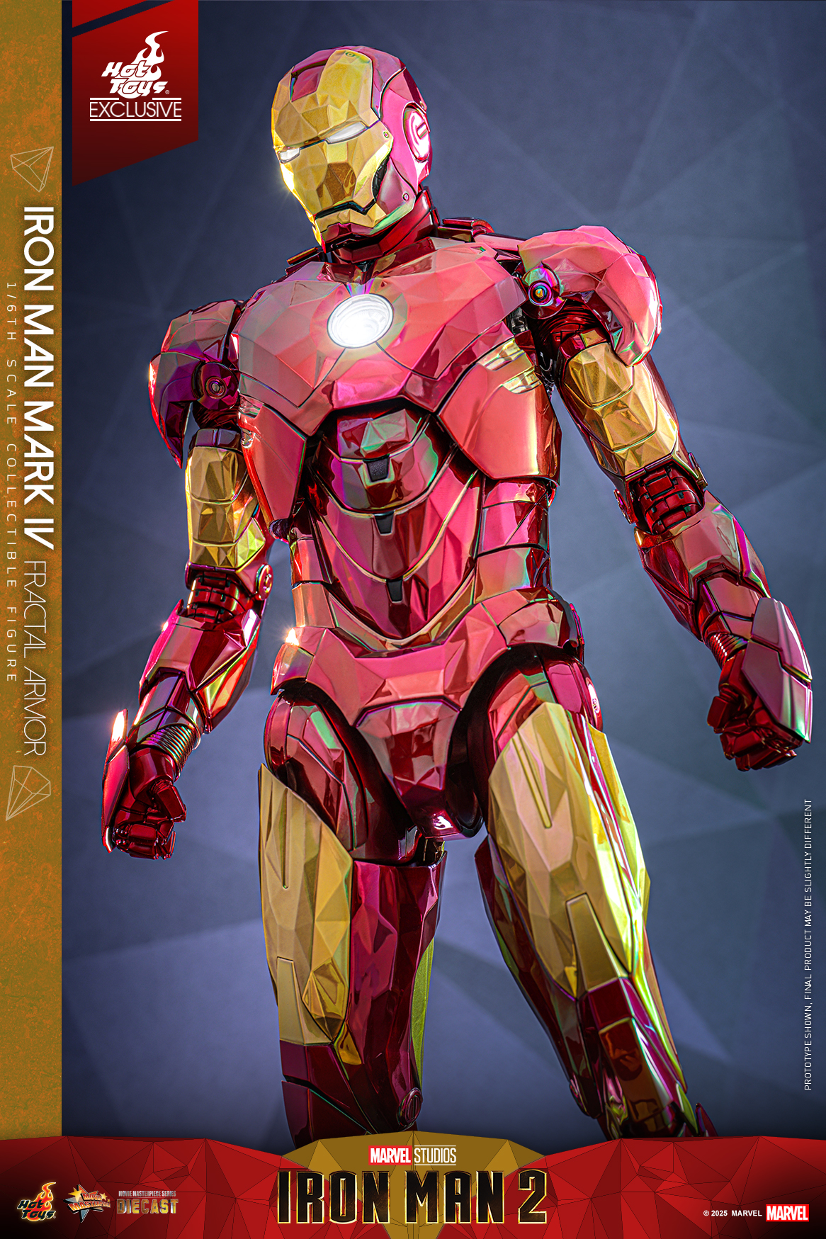 Hot Toys MMS792D70 Iron Man 2 - Iron Man Mark IV (Fractal Armor) [Hot Toys Exclusive]