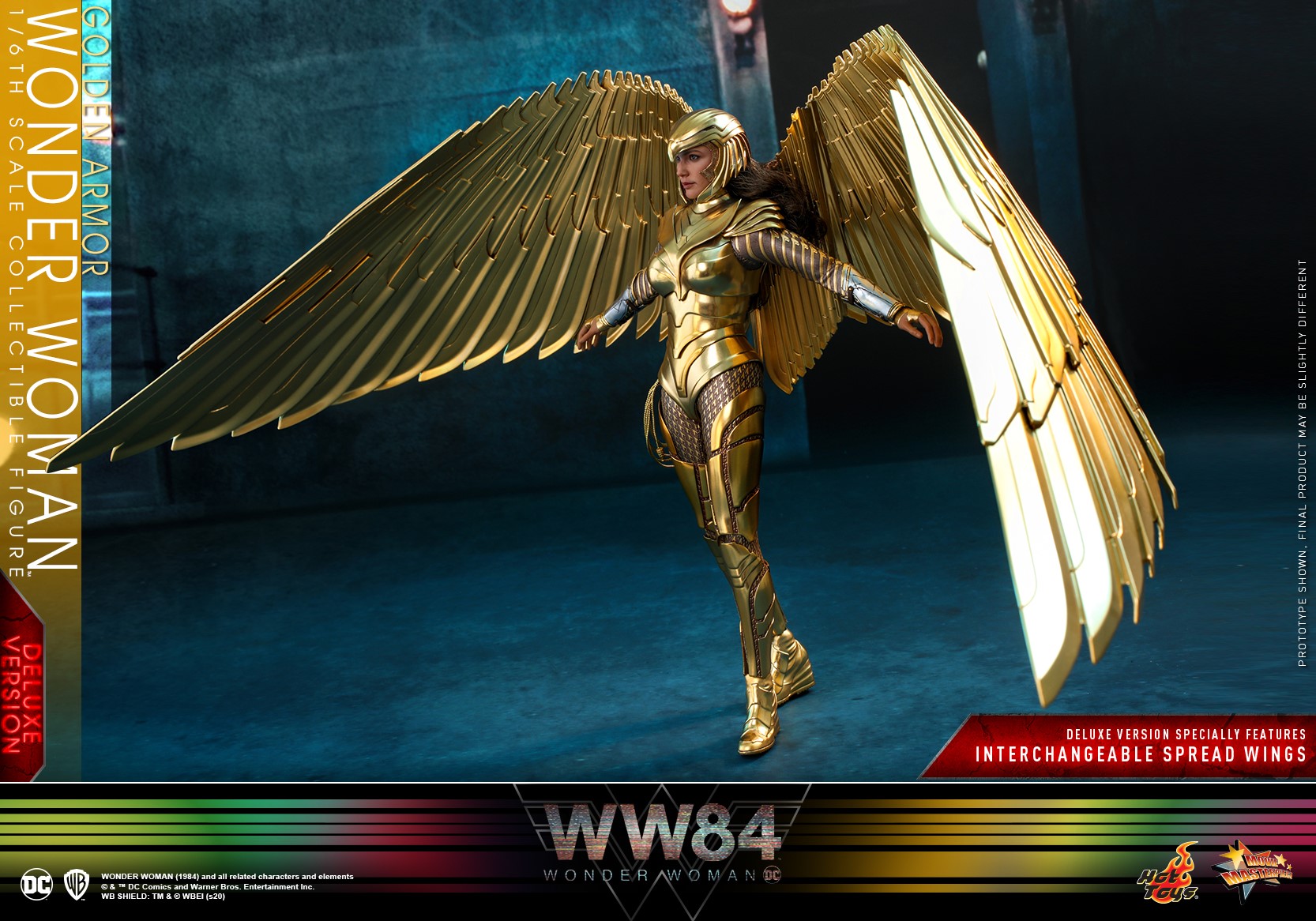 Hot Toys MMS578 Wonder Woman 1984 1/6 Golden Armor Wonder Woman (Deluxe Version)