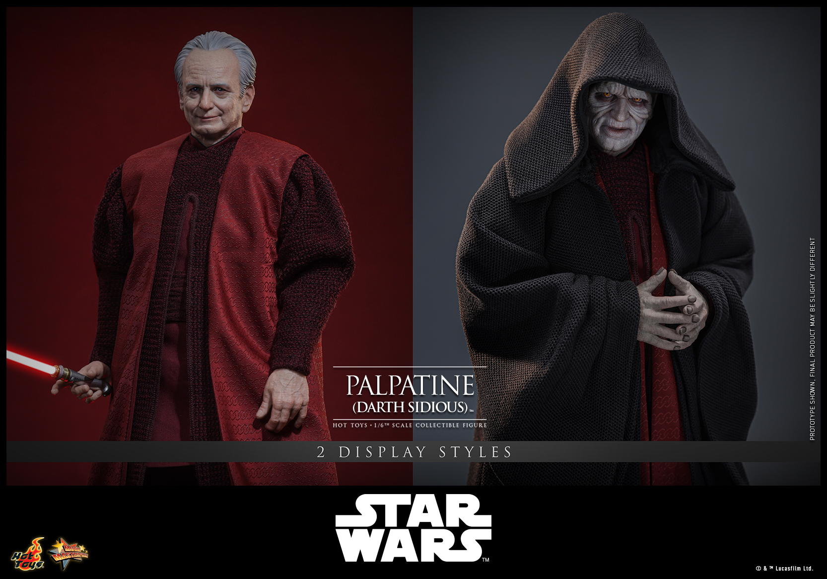 Hot Toys MMS805 Star Wars: Episode III – Revenge of the Sith - Palpatine (Darth Sidious)