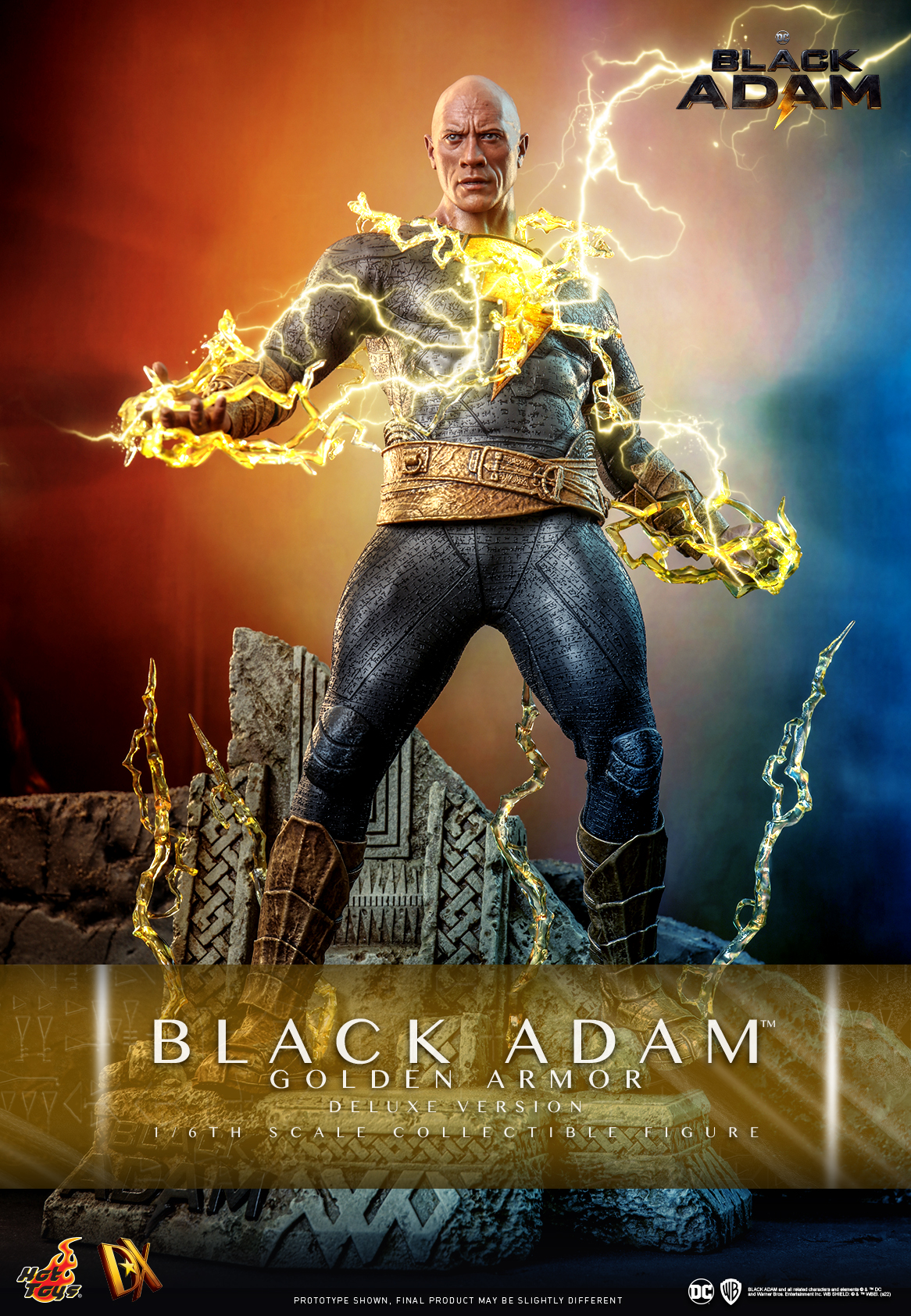 Hot Toys DX31 1/6 Black Adam - Black Adam [Golden Armor] (Deluxe Version)