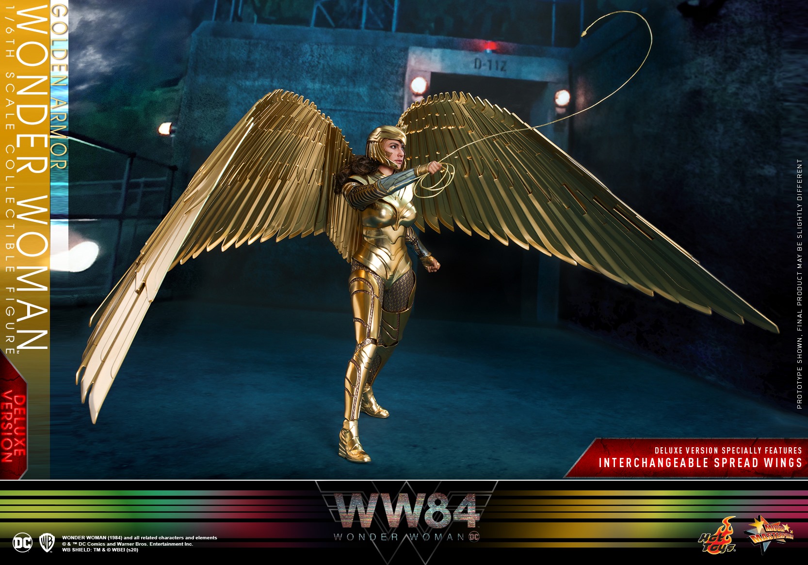 Hot Toys MMS578 Wonder Woman 1984 1/6 Golden Armor Wonder Woman (Deluxe Version)