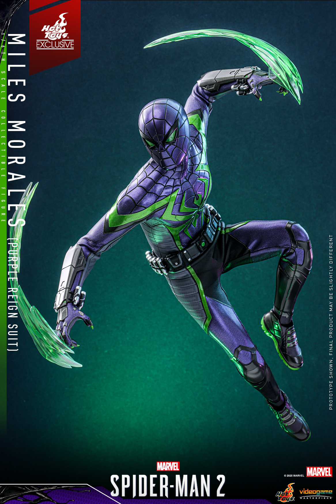Hot Toys VGM68 Marvel's Spider-Man 2 - Miles Morales (Purple Reign Suit) [Hot Toys Exclusive]