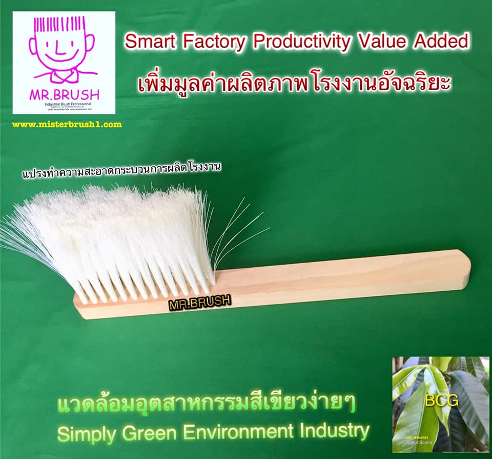 แปรงไม้ด้ามจับ