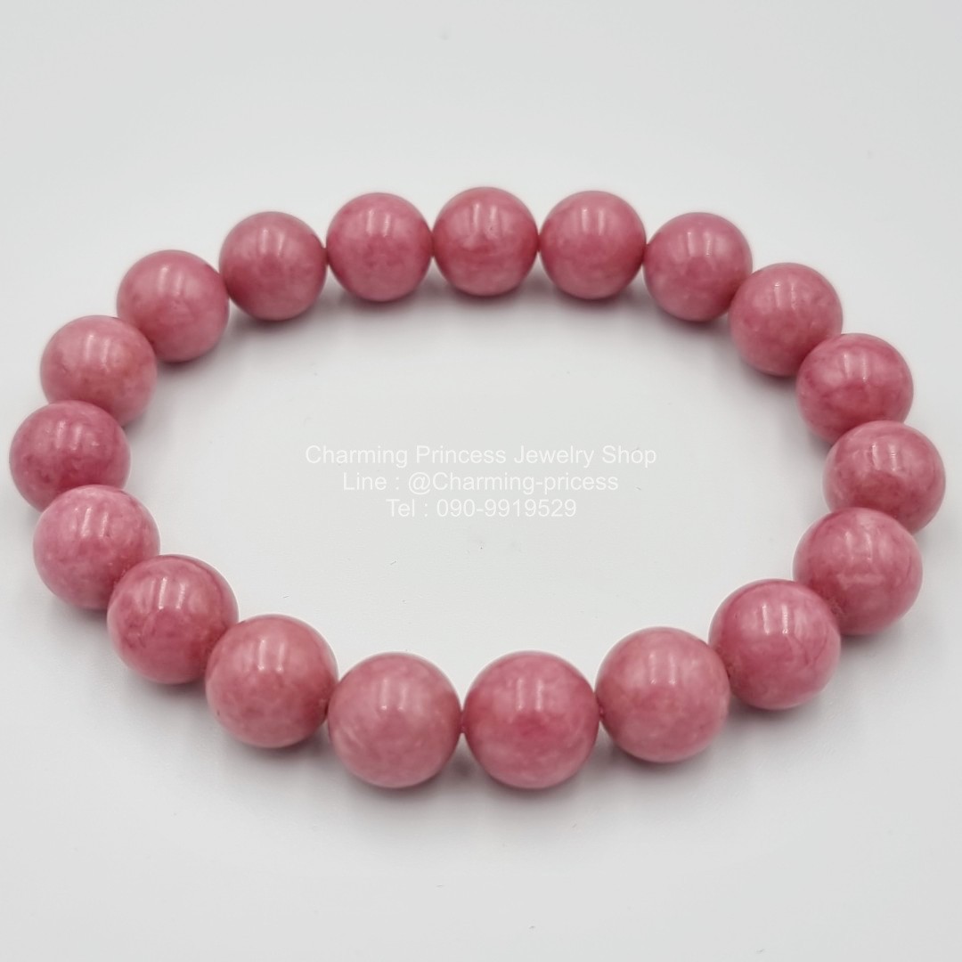 Rhodonite โรโดไนต์ AAA 10 มม เพิ่มพลังด้านอารมณ์ความรู้สึกให้เข้าใจและรักตัวเองมากขึ้น ช่วยให้เห็นคุณค่าของตัวเอง ช่วยบรรเทาอาการอกหักรักเป็นพิษ เสริมความรัก ความสงบ