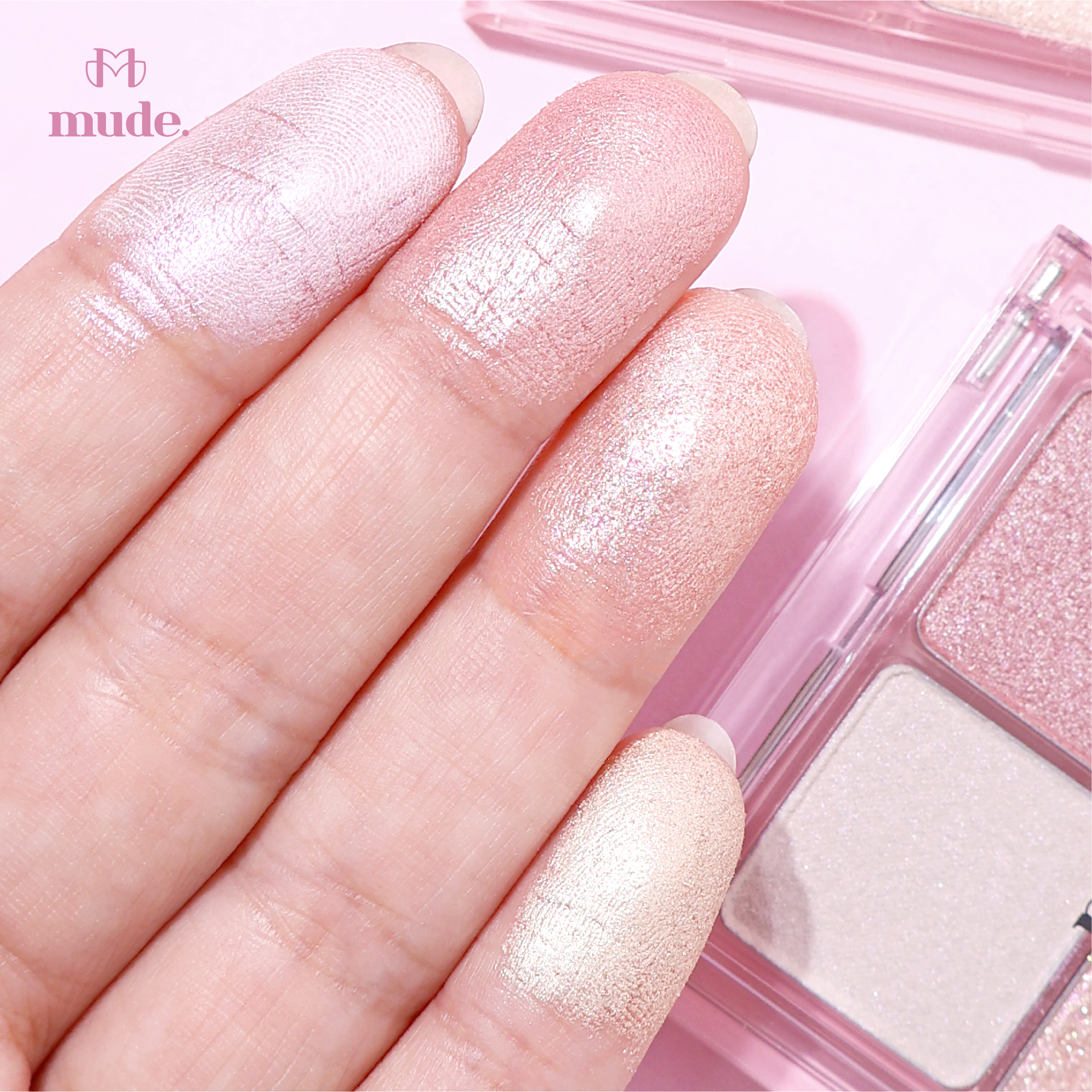 MUDE FULL BLOOM PALETTE 01 BLOOMING 3.8G. ( อายแชโดว์ ชิมเมอร์ กลิสเตอร์ )