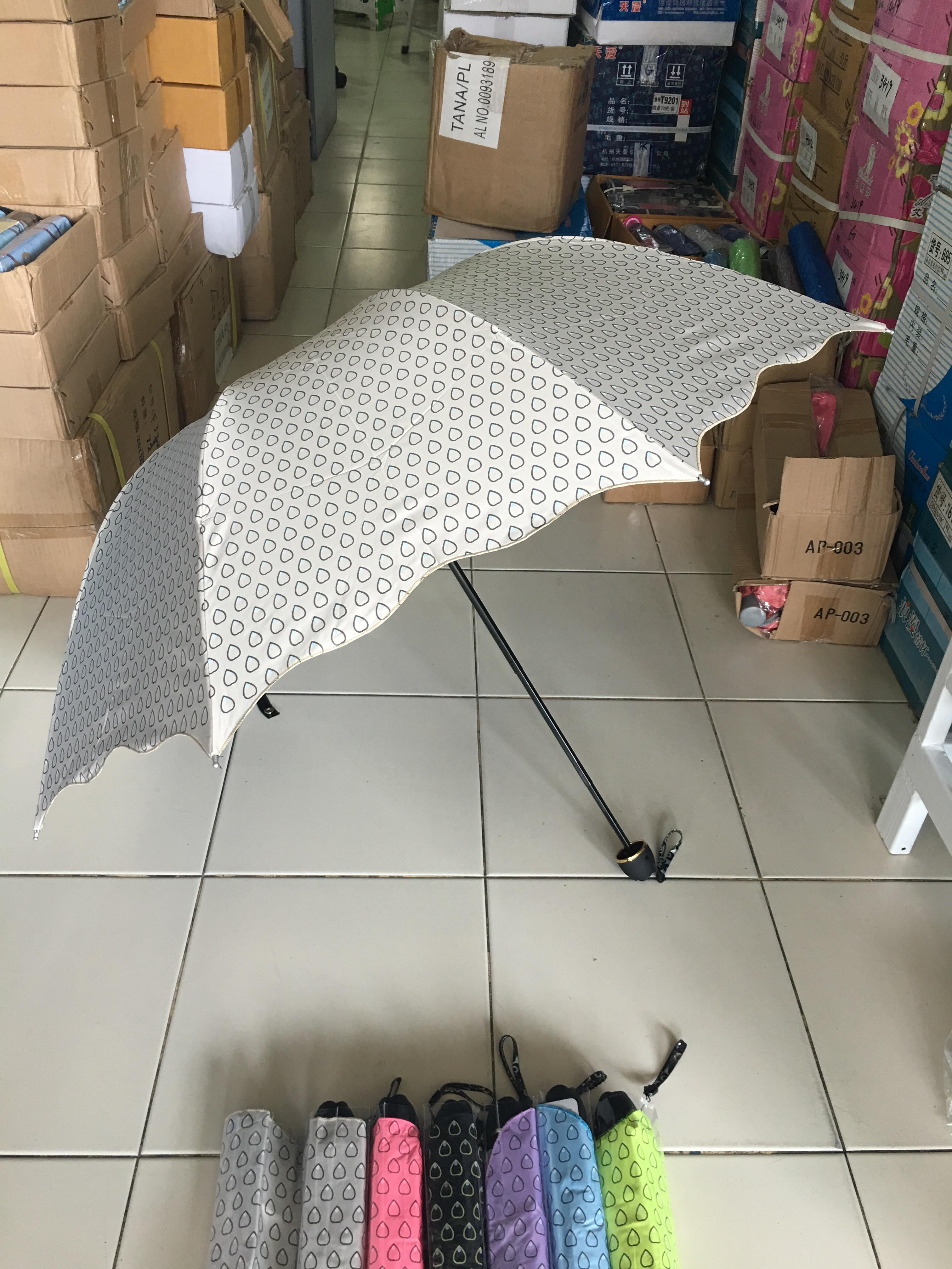 ร่มโค้งแฟชั่นยูวีดำ รหัส4302DA