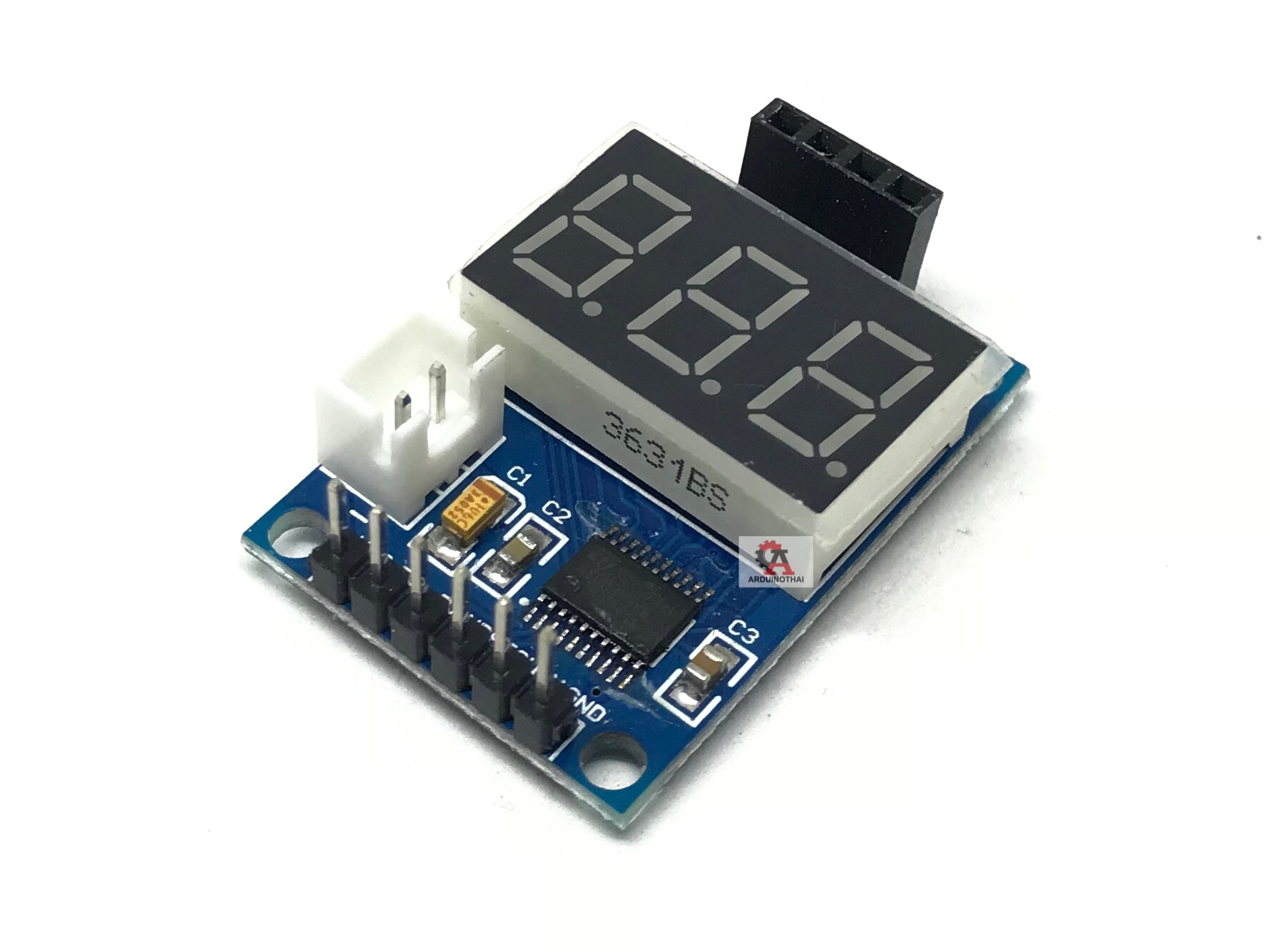 โมดูลวัดระยะทางพร้อมจอแสดงผล (HC-SR04) Ultrasonic Ranging Module HCSR04 Test Board สต็อกไทยส่งไว
