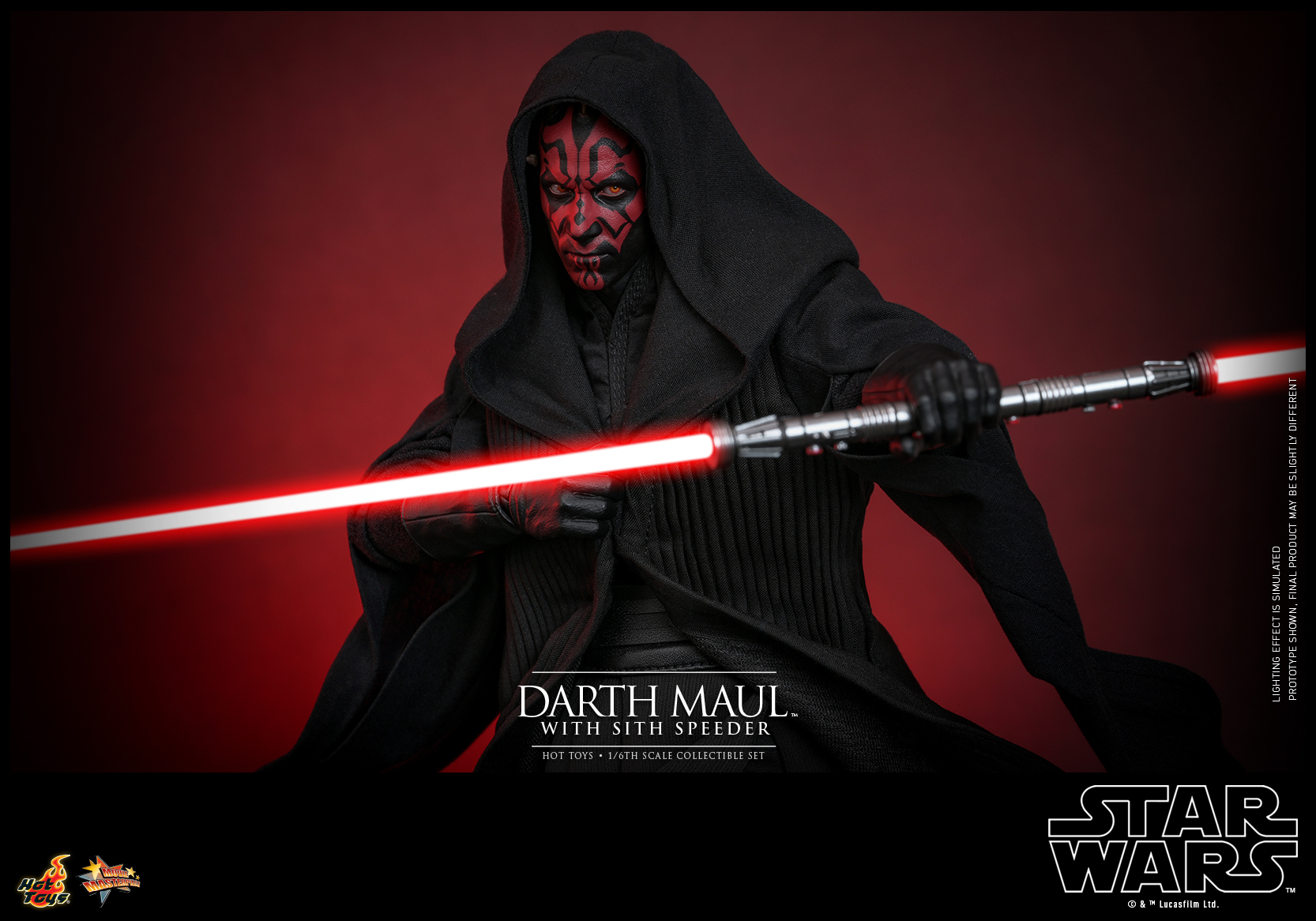 Hot Toys MMS749 Star Wars Episode I: The Phantom Menace™ - Darth Maul™ with Sith Speeder