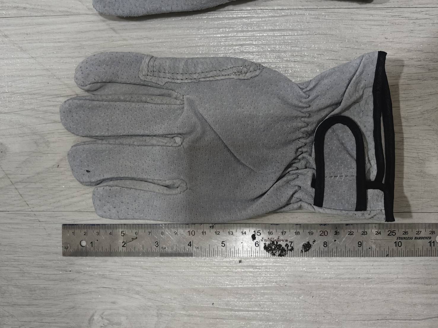 OT169 ถุงมือหนังอ่อน งานเชื่อม ช่างยนต์ ช่างเหล้ก ขี่มอเตอไซ กันร้อน กันบาด