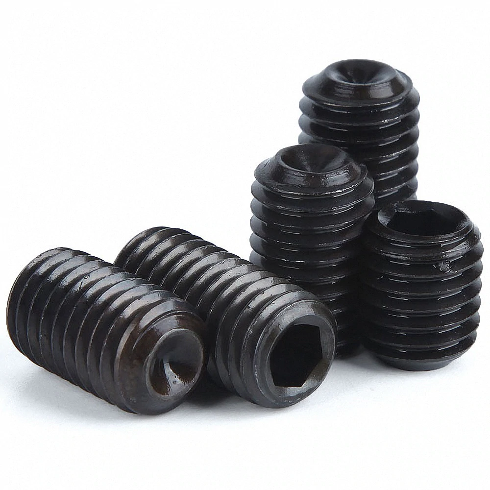 สกรูตัวหนอน ดำ Socket Screw