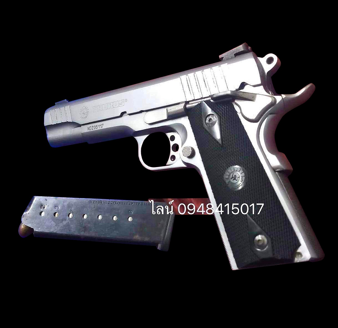 ปืนพก11มม TAURUS พร้อมทะเบียน ปืนเทารัส