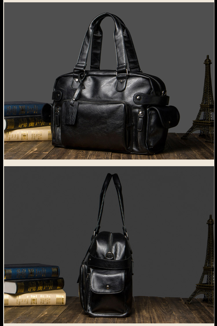 พร้อมส่งกระเป๋าใบใหญ่ ถือและสะพายผู้ชายนักธุรกิจ ใส่คอมพิวเตอร์ 14 นิ้ว กันน้ำแฟขั่นเกาหลี