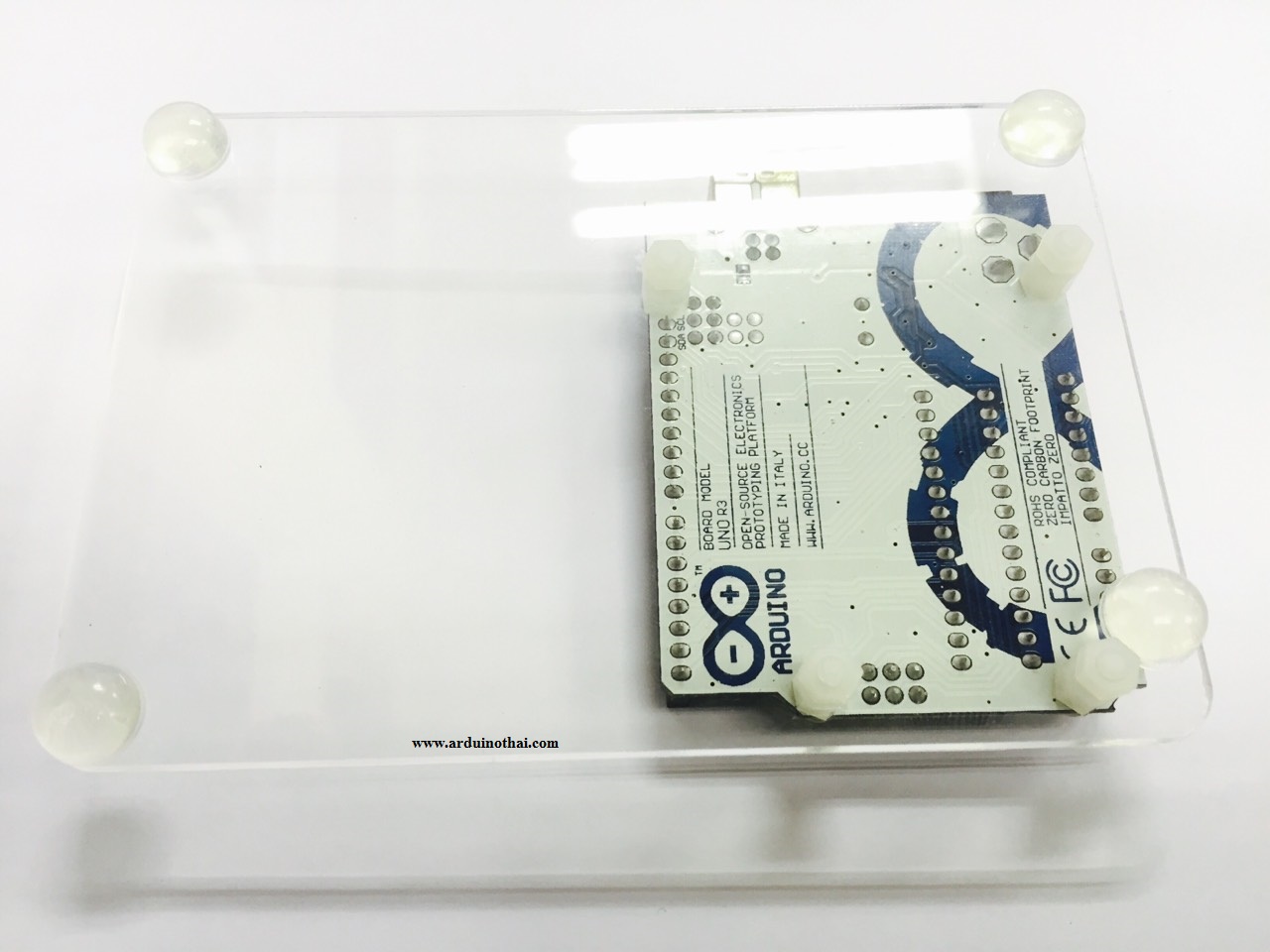 ชุดอคิลิคสำหรับติดตั้งบอร์ด Uno และ Breadboard 400 holes*