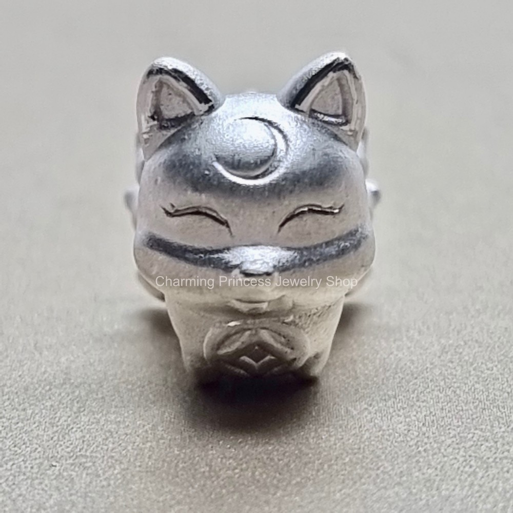 จิ้งจอกเก้าหาง เป็นเสน่ห์ต่อเพศตรงข้าม ชาร์ม เงินแท้ 99.99% ตัวคั่นสร้อยข้อมือ ชาร์มเงินแท้ 99.99% กว้าง 10 มม ยาว 15 มม