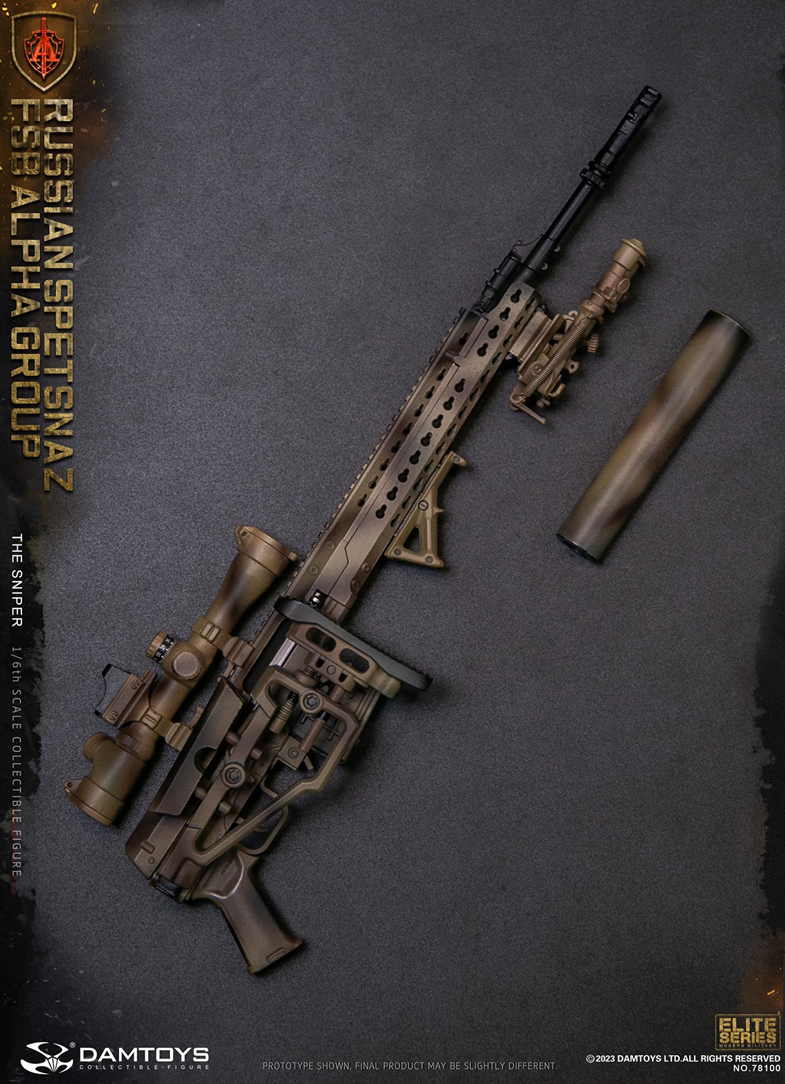 DAMTOYS 78100 1/6 RUSSIAN SPETSNAZ FSB ALPHA GROUP - THE SNIPER