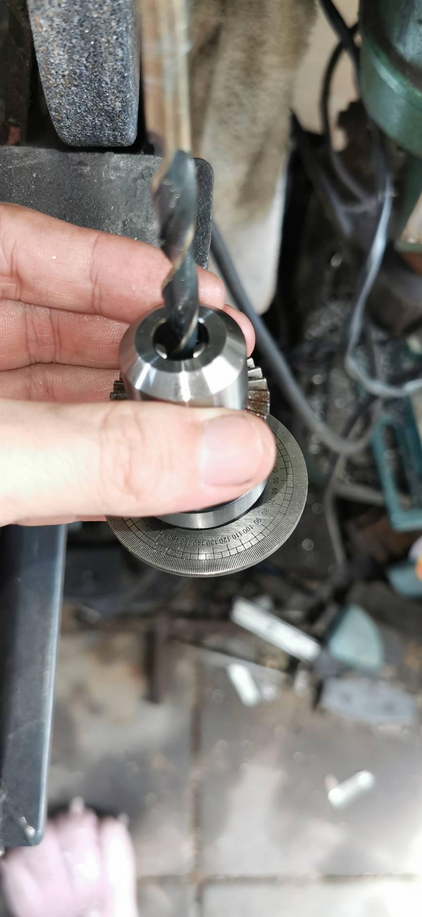 R20 ไม้บรรทัดสเตนเลส วงกลม 2 นิ้ว สำหรับ DIY หัวแบ่งองศา