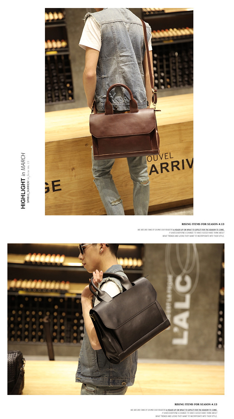 พร้อมส่ง กระเป๋าถือและสะพายนักธุรกิจ ผู้ชายแฟขั่นเกาหลี