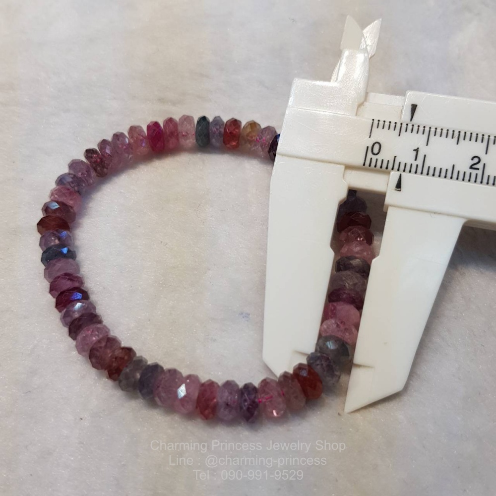 Red Spinel สปิเนลสีแดง 6.5 มม เจียรเหลี่ยมอัญมณีสวยงาม เปล่งแสงระยิบระยับเมื่อต้องแสงไฟ "อัญมณีแห่งความหวังและการฟื้นฟู"