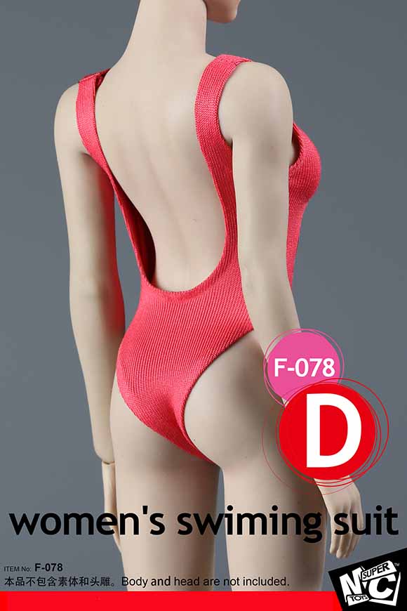 SUPERMCToys F-078D Women's Swimming Suit & Sheer Bodysuit