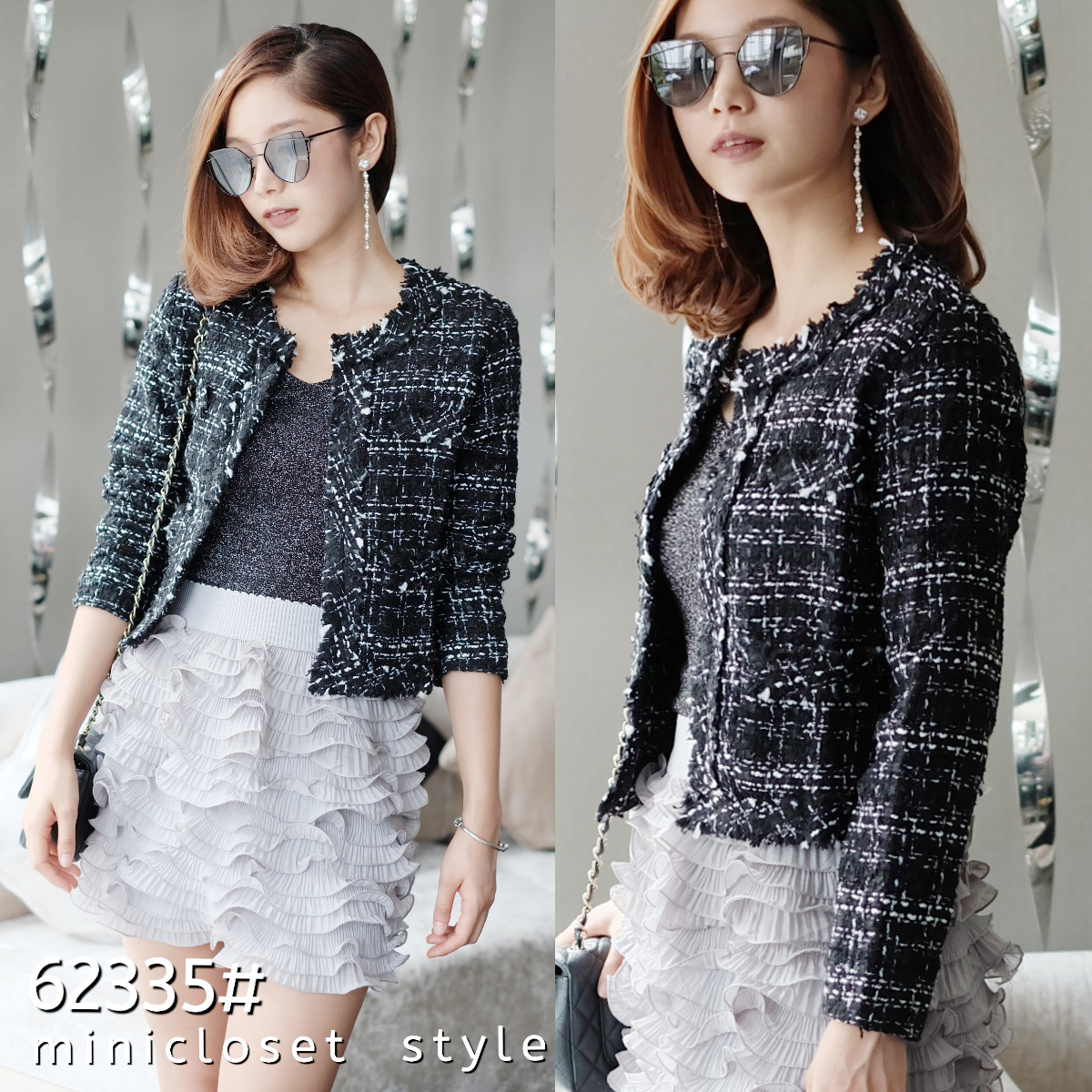 งานเสื้อคลุมพรีเมี่ยมขนาดพอดีตัว ใส่ทำงานได้ ใส่เที่ยวเริ่ด ใส่คลุมเบาๆ เกาหลี ญี่ปุ่น เริ่ด ได้ลุคไฮโซ คลุมไหล่เก๋ๆ