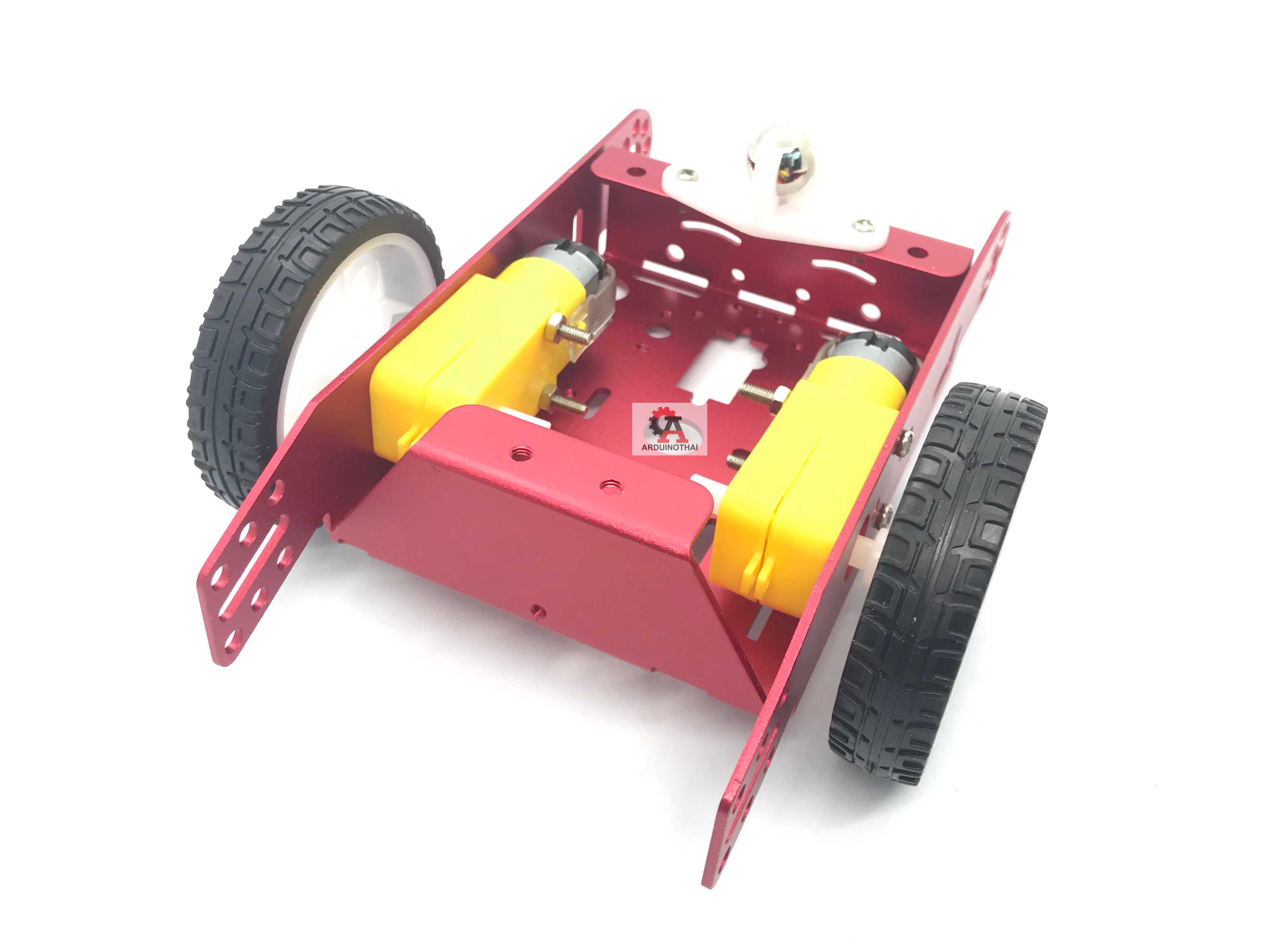 2WD Aluminum Smart Car สีแดง