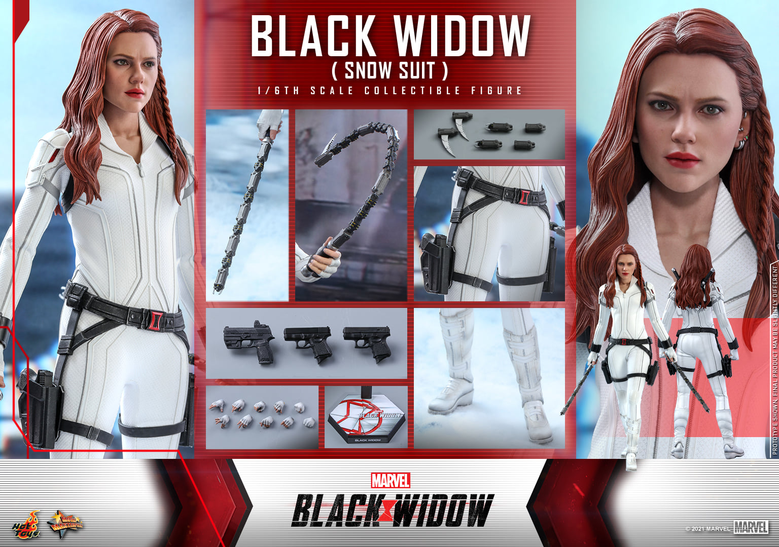 Hot Toys MMS601 1/6 Black Widow - Black Widow (Snow Suit Version)