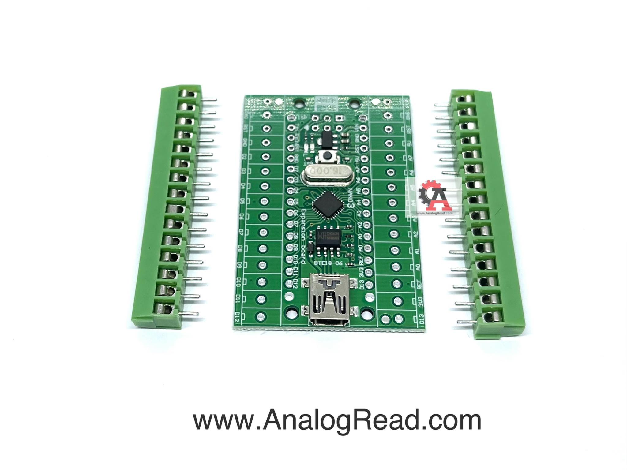 Nano v3.0 ATMEGA168 with expasion board บอร์ด Nano พร้อมสกรูยึด