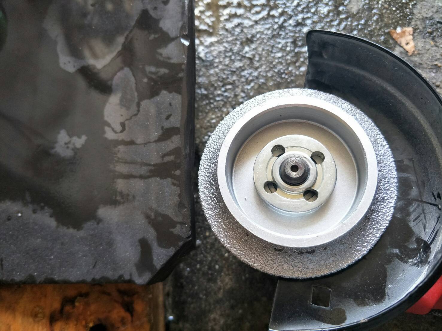 DG16 ชุดหินเจียร ลบคมขอบ กระจก กระเบื้อง แกรนิตโต้ 3 ใบ สำหรบัเครื่องเจียร 4 นิ้ว