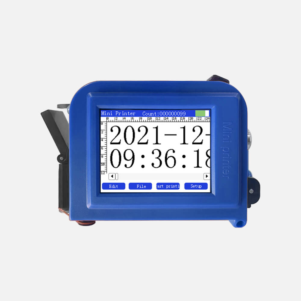 เครื่องพิมพ์วันที่ผลิต วันหมดอายุ แบบมือถือ(Mini Printer) ชนิดตลับหมึก ขนาดหัวพิมพ์ 12.7มม.