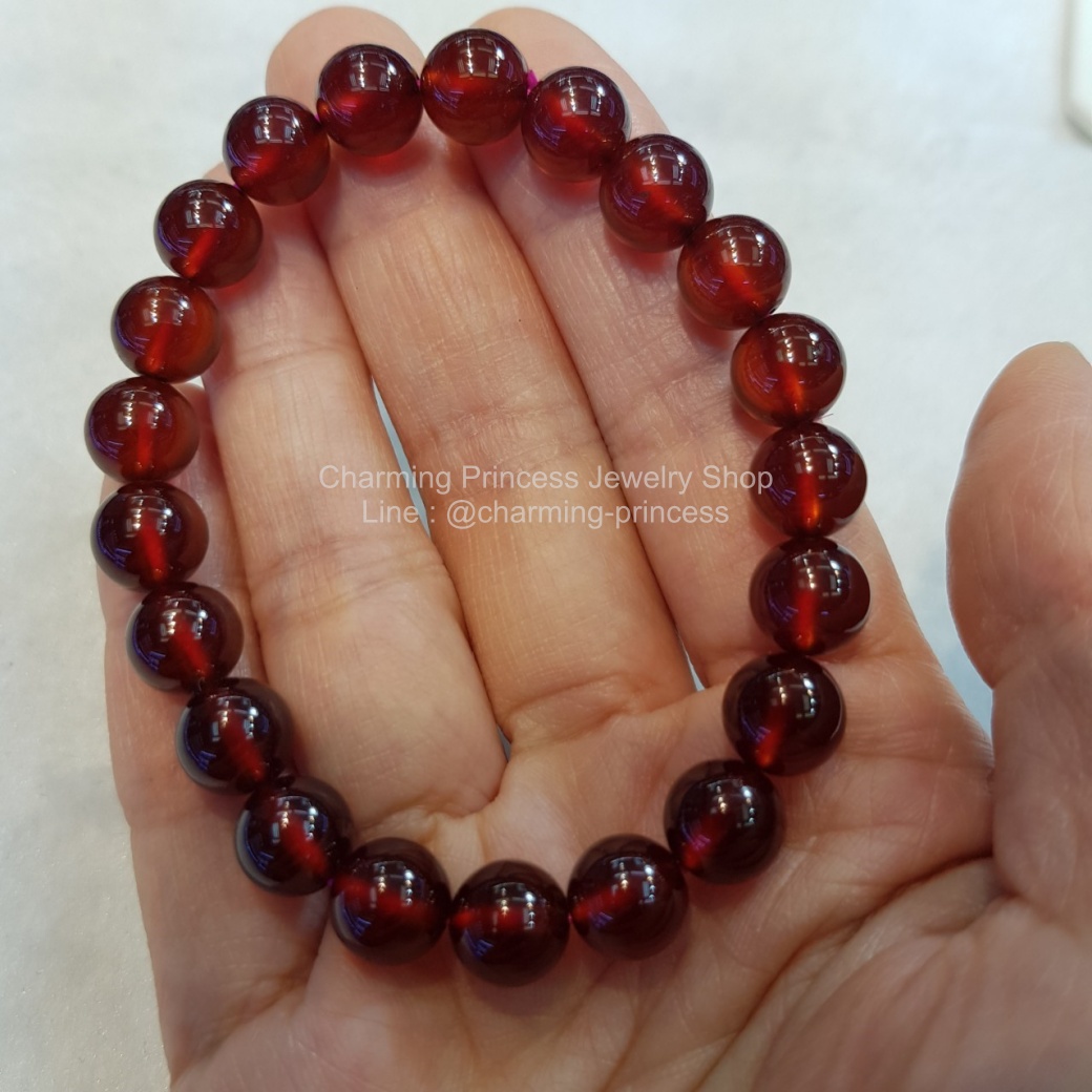 Garnet Hessonite เฮสโซไนท์ การ์เน็ต หรือ โกเมน 9 มม AAA+ หินสำหรับคนเกิดเดือนมกราคม ความหมายดีมากๆ ทำมาค้าขึ้น ร่ำรวยเงินทอง พรั่งพร้อมลาภยศวาสนา