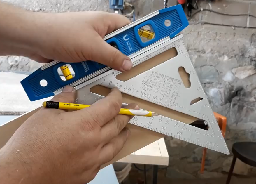 R02 ฉากสามเหลี่ยมอลูมิเนียม Speed Square 7 นิ้ว งานอลูมิเนียม CNC ได้ฉากแน่นอน