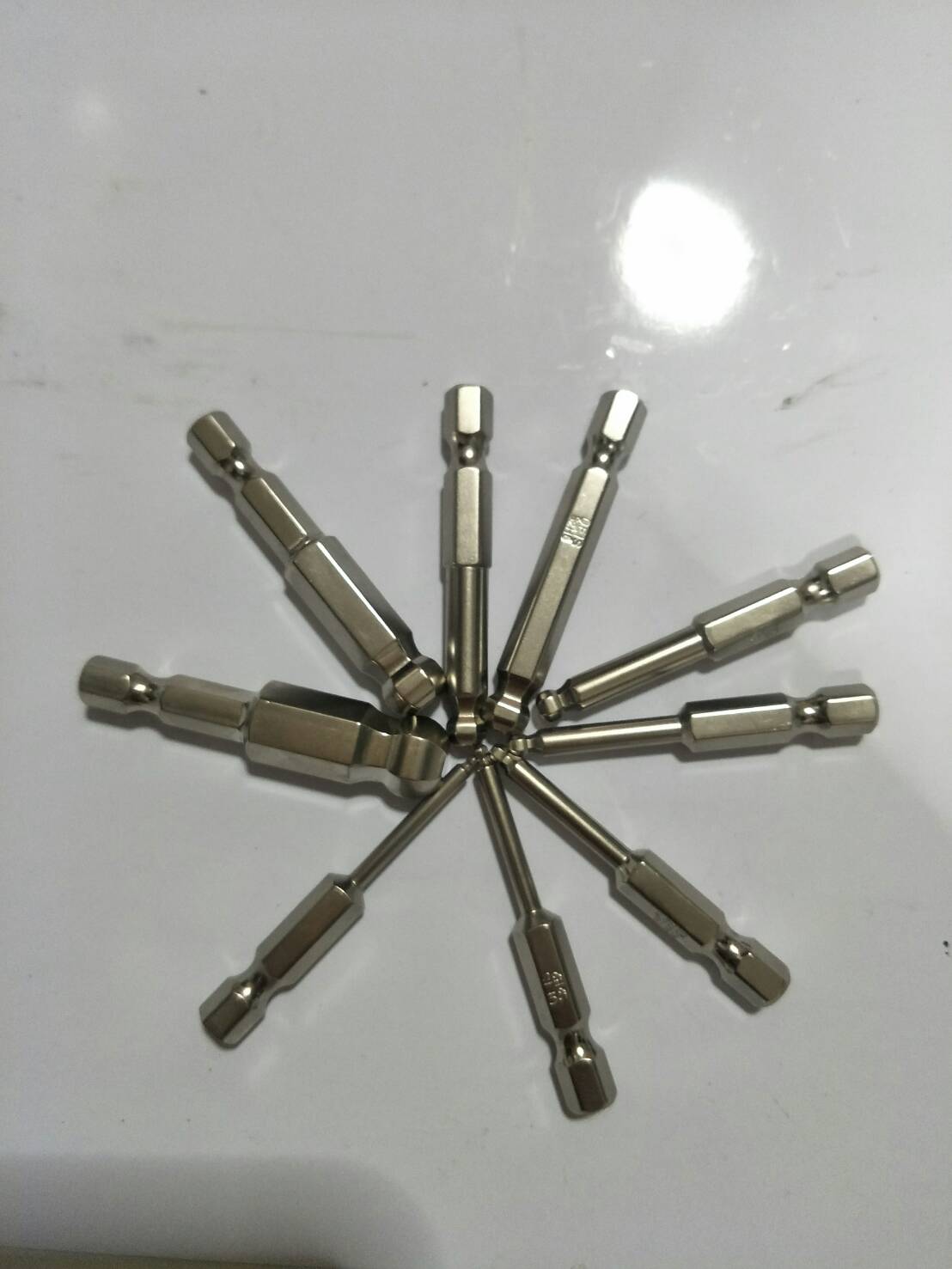 AD32 ชุดดอกไขควงหกเหลี่ยมหัวบอล H1.5-H10 ชุด 9 ดอก ยาว 50 mm คุณภาพ Japan