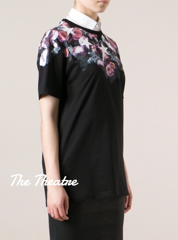 New!!! Givenchy floral t-shirt เสื้อยืดลายดอก งานป้าย givenchy ผ้าคอตตอนอย่างดี สวยมากๆๆ