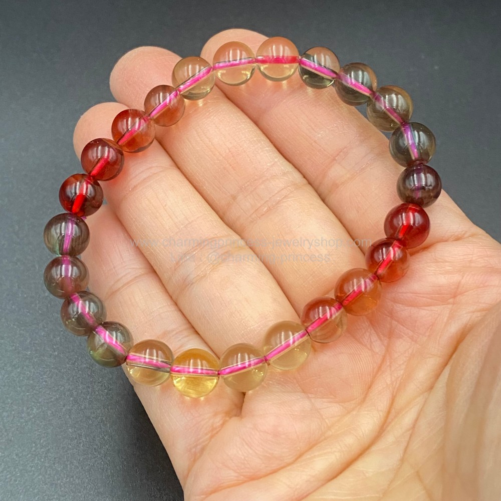 Andesine แอนดีซีน เป็นพลอยในตระกูลลาบราโดไรท์ Labradorite จากทิเบต 8 mm