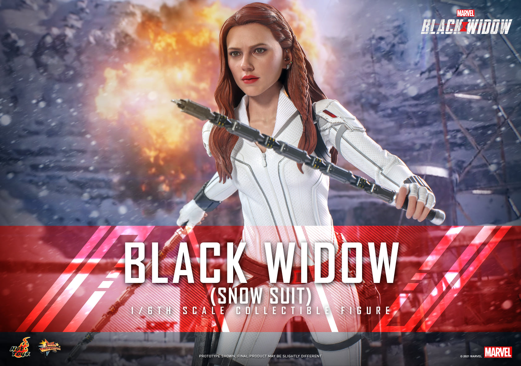 Hot Toys MMS601 1/6 Black Widow - Black Widow (Snow Suit Version)