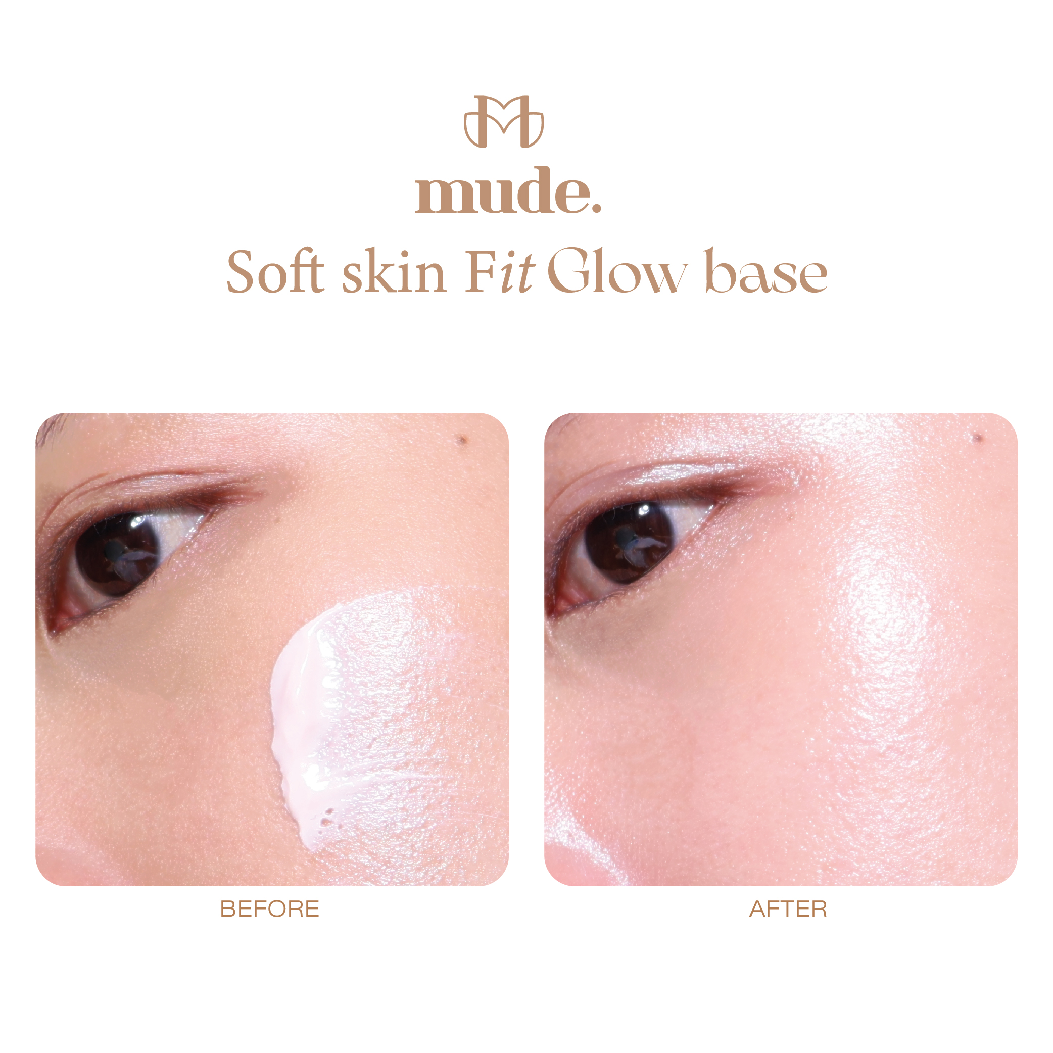 MUDE SOFT SKIN FIT GLOW BASE SPF 50 PA+++ 40 มล. ( เบสรองพื้น )